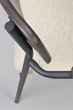 Maymont Karmstol Ljusbeige/Brun Ek/Svart | Rowico Home | 7340126571149 | 123084 | Maessing Interiör