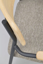 Maymont Karmstol Mörkbeige/Ek/Svart | Rowico Home | 7340126571125 | 123082 | Maessing Interiör