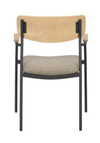Maymont Karmstol Mörkbeige/Ek/Svart | Rowico Home | 7340126571125 | 123082 | Maessing Interiör