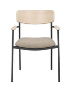Maymont Karmstol Mörkbeige/Vitpigmenterad Ek/Svart | Rowico Home | 7340126571132 | 123083 | Maessing Interiör
