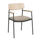 Maymont Karmstol Mörkbeige/Vitpigmenterad Ek/Svart | Rowico Home | 7340126571132 | 123083 | Maessing Interiör