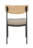 Maymont Stol Mörkbeige/Ek/Svart | Rowico Home | 7340126571095 | 123072 | Maessing Interiör