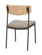 Maymont Stol Mörkbeige/Ek/Svart | Rowico Home | 7340126571095 | 123072 | Maessing Interiör