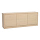 Melstone Sideboard Hög Vitpigmenterad Ek
