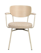 Merrick Karmstol Mörkbeige/Vitpigmenterad Ek/Beige | Rowico Home | 7340233306047 | 128310 | Maessing Interiör