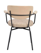 Merrick Karmstol Mörkbeige/Vitpigmenterad Ek/Svart | Rowico Home | 7340233306061 | 128320 | Maessing Interiör