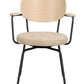 Merrick Karmstol Mörkbeige/Vitpigmenterad Ek/Svart | Rowico Home | 7340233306061 | 128320 | Maessing Interiör
