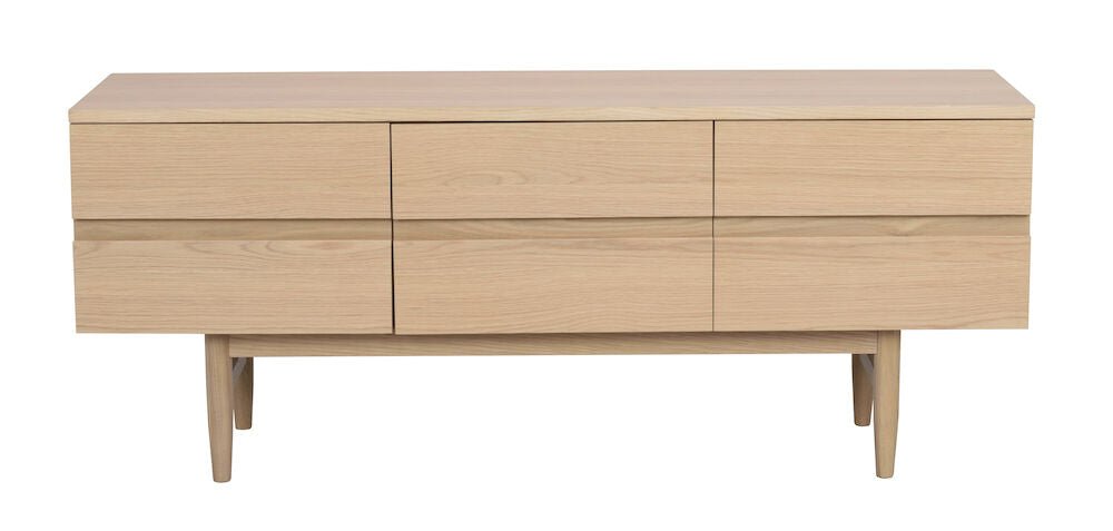 Moresby TV - bänk Vitpigmenterad Ek | Rowico Home | 7340126553572 | 120601 | Maessing Interiör