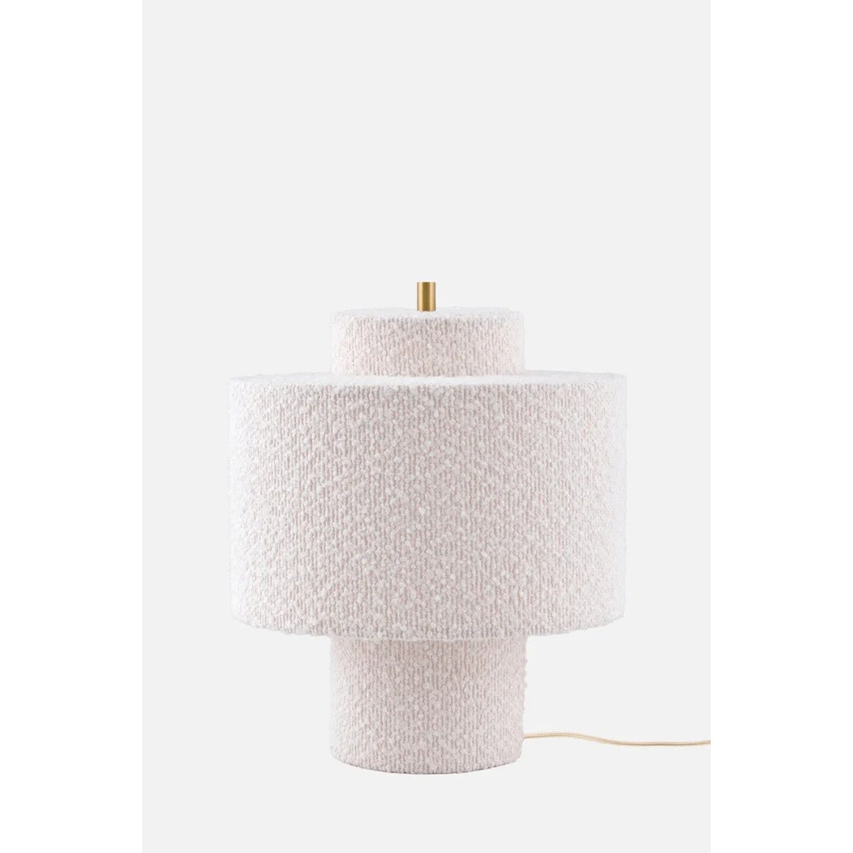 Noah 25 Bouclé Bordslampa Vit | Globen Lighting | 7319437163084 | 716308 | Maessing Interiör