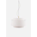 Noah 50 Bouclé Pendellampa Vit | Globen Lighting | 7319437563082 | 756308 | Maessing Interiör