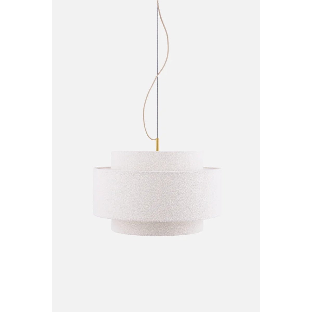 Noah 50 Bouclé Pendellampa Vit | Globen Lighting | 7319437563082 | 756308 | Maessing Interiör