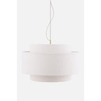 Noah 70 Bouclé Pendellampa Vit | Globen Lighting | 7319437763086 | 776308 | Maessing Interiör