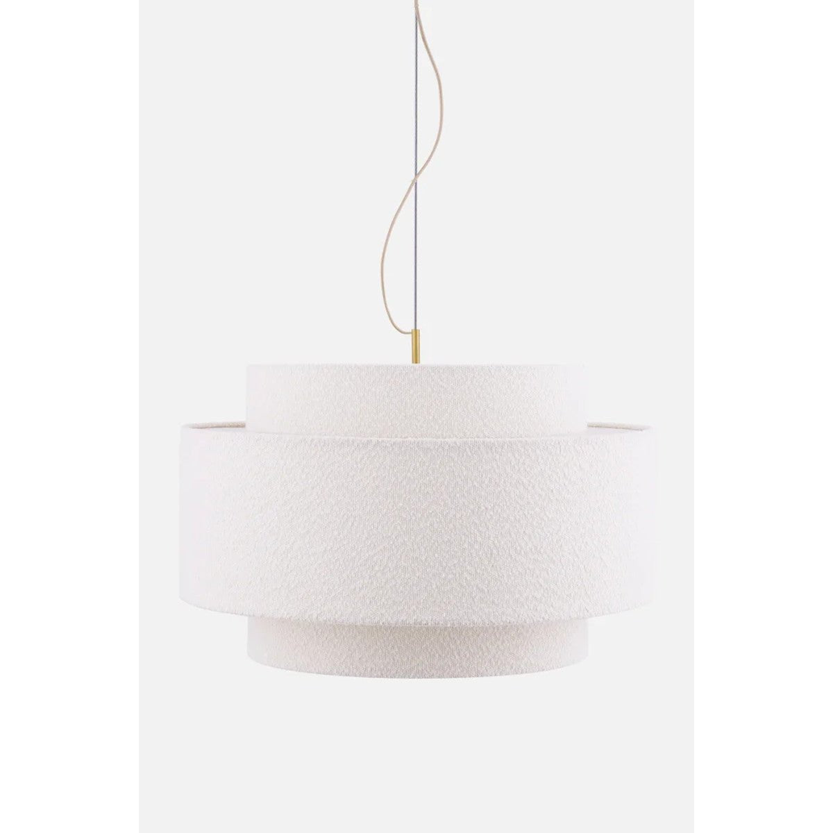 Noah 70 Bouclé Pendellampa Vit | Globen Lighting | 7319437763086 | 776308 | Maessing Interiör