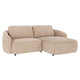 Norris Soffa 3-Sits-Schäslong H Ljusbeige Anna #02