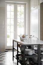 Orwel Avlastningsbord Beige Travertin/Brun Ek | Rowico Home | 7340126556184 | 120910 | Maessing Interiör