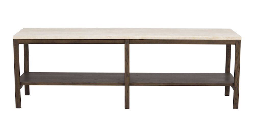 Orwel Avlastningsbord Beige Travertin/Brun Ek | Rowico Home | 7340126556207 | 120911 | Maessing Interiör