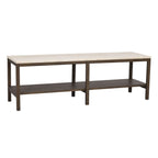 Orwel Avlastningsbord Beige Travertin/Brun Ek | Rowico Home | 7340126556207 | 120911 | Maessing Interiör