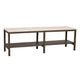 Orwel Avlastningsbord Beige Travertin/Brun Ek