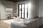 Orwel Avlastningsbord Beige Travertin/Vitpigmenterad Ek | Rowico Home | 7340126556108 | 120900 | Maessing Interiör