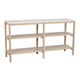 Orwel Avlastningsbord Beige Travertin/Vitpigmenterad Ek