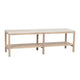 Orwel Avlastningsbord Beige Travertin/Vitpigmenterad Ek