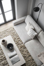 Orwel Soffbord Beige Travertin/Brun Ek 140 | Rowico Home | 7340126556221 | 120912 | Maessing Interiör