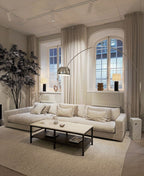 Orwel Soffbord Beige Travertin/Brun Ek 140 | Rowico Home | 7340126556221 | 120912 | Maessing Interiör