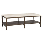 Orwel Soffbord Beige Travertin/Brun Ek 140 | Rowico Home | 7340126556221 | 120912 | Maessing Interiör