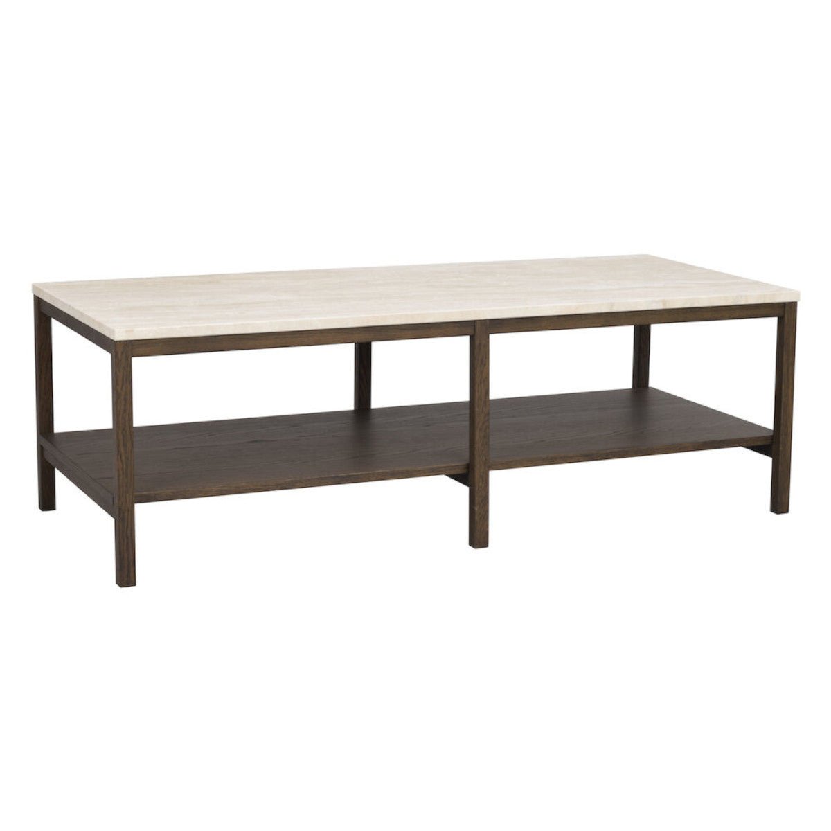 Orwel Soffbord Beige Travertin/Brun Ek 140 | Rowico Home | 7340126556221 | 120912 | Maessing Interiör