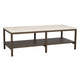 Orwel Soffbord Beige Travertin/Brun Ek 140