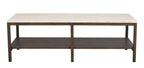 Orwel Soffbord Beige Travertin/Brun Ek 140 | Rowico Home | 7340126556221 | 120912 | Maessing Interiör
