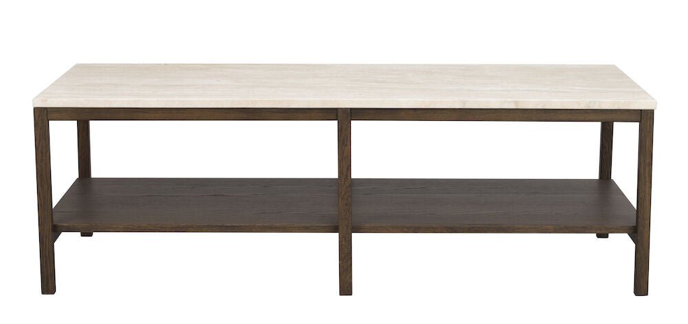 Orwel Soffbord Beige Travertin/Brun Ek 140 | Rowico Home | 7340126556221 | 120912 | Maessing Interiör