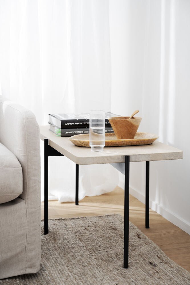 Shelton Soffbord Vitpigmenterad Ek/Svart 95 | Rowico Home | 7340126550663 | 120393 | Maessing Interiör