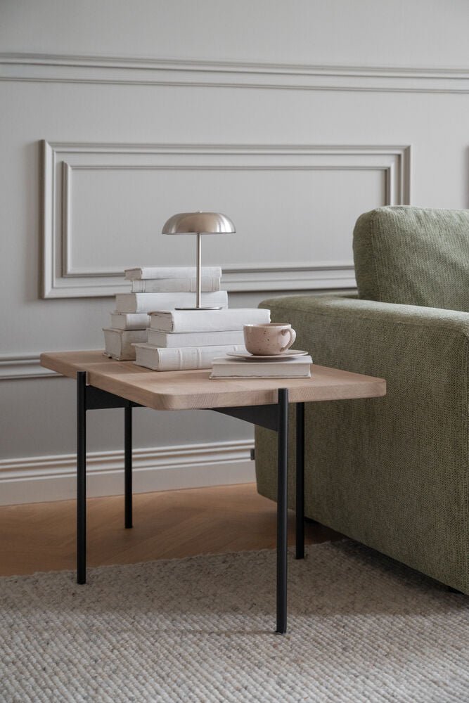 Shelton Soffbord Vitpigmenterad Ek/Svart 95 | Rowico Home | 7340126550663 | 120393 | Maessing Interiör