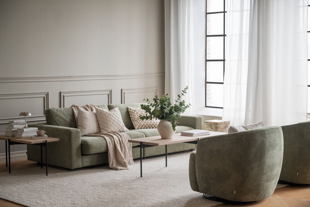 Shelton Soffbord Vitpigmenterad Ek/Svart 95 | Rowico Home | 7340126550663 | 120393 | Maessing Interiör