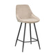 Sierra Barstol Beige Sammet/Svart