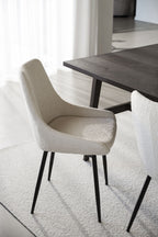 Sierra Stol Beige Bouclé/Svart | Rowico Home | 7340126559062 | 110492 | Maessing Interiör
