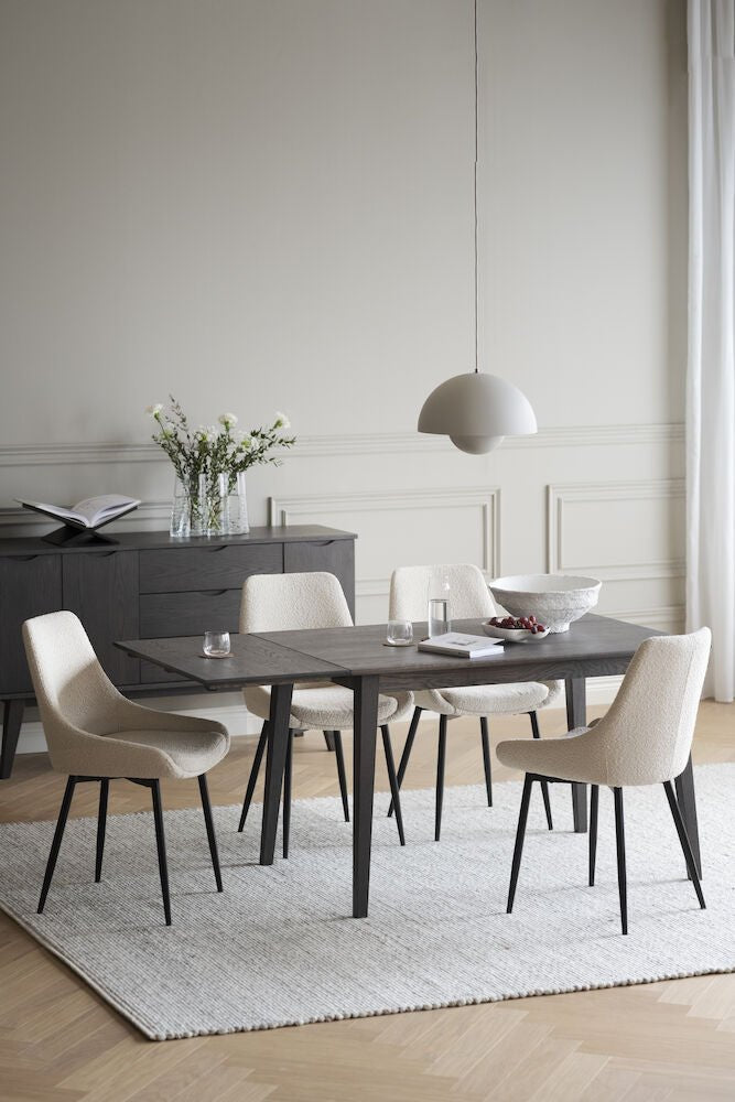 Sierra Stol Beige Bouclé/Svart | Rowico Home | 7340126559062 | 110492 | Maessing Interiör