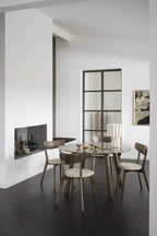 Taransay Matbord Brun Marmor/Brun Ek Ø125 | Rowico Home | 7340126557228 | 120863 | Maessing Interiör