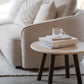Taransay Soffbord Beige Travertin/Brun Ek Ø60 | Rowico Home | 7340126555958 | 120848 | Maessing Interiör