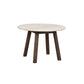 Taransay Soffbord Beige Travertin/Brun Ek Ø60 | Rowico Home | 7340126555958 | 120848 | Maessing Interiör