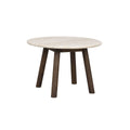 Taransay Soffbord Beige Travertin/Brun Ek Ø60 | Rowico Home | 7340126555958 | 120848 | Maessing Interiör
