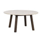 Taransay Soffbord Beige Travertin/Brun Ek Ø90 | Rowico Home | 7340126555934 | 120845 | Maessing Interiör
