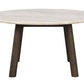 Taransay Soffbord Beige Travertin/Brun Ek Ø90 | Rowico Home | 7340126555934 | 120845 | Maessing Interiör