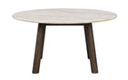 Taransay Soffbord Beige Travertin/Brun Ek Ø90 | Rowico Home | 7340126555934 | 120845 | Maessing Interiör