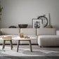 Taransay Soffbord Beige Travertin/Brun Ek Ø90 | Rowico Home | 7340126555934 | 120845 | Maessing Interiör