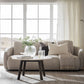 Taransay Soffbord Beige Travertin/Brun Ek Ø90 | Rowico Home | 7340126555934 | 120845 | Maessing Interiör