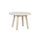 Taransay Soffbord Beige Travertin/Vitpigmenterad Ek Ø60 | Rowico Home | 7340126555941 | 120847 | Maessing Interiör
