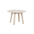 Taransay Soffbord Beige Travertin/Vitpigmenterad Ek Ø60 | Rowico Home | 7340126555941 | 120847 | Maessing Interiör