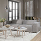 Taransay Soffbord Beige Travertin/Vitpigmenterad Ek Ø90 | Rowico Home | 7340126555927 | 120844 | Maessing Interiör